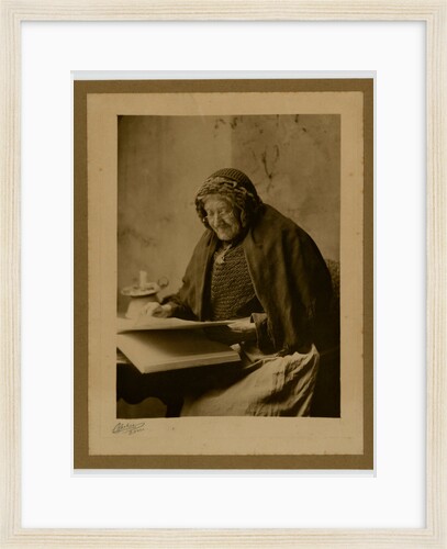 Mrs Morrison, Ballaugh Glen, study of an old Manx woman over 90 by George Bellett Cowen