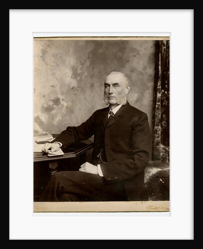 Deemster John Frederick Gill - seated at a desk by George Bellett Cowen