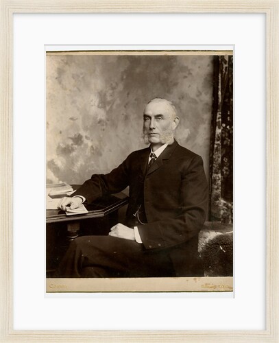 Deemster John Frederick Gill - seated at a desk by George Bellett Cowen