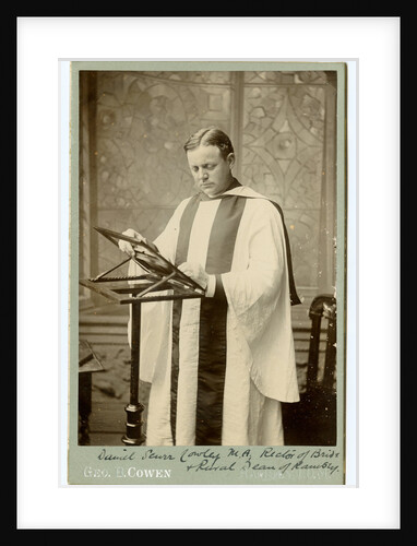 Daniel Scott Cowley MA, Rector of Bride and Rural Dean of Ramsey by George Bellett Cowen