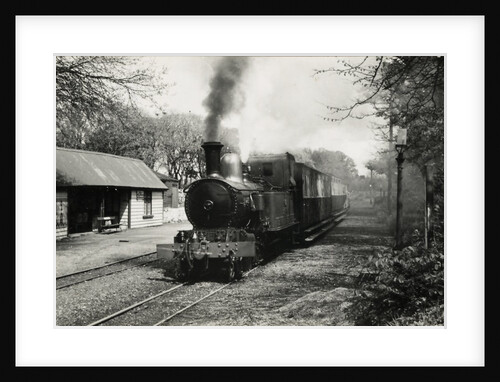 Engine No.12 Hutchinson Locomotive at Ballasalla Station to Port Erin by Unknown
