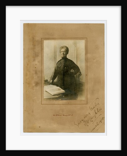 Mrs Laughton - framed portrait by George Bellett Cowen
