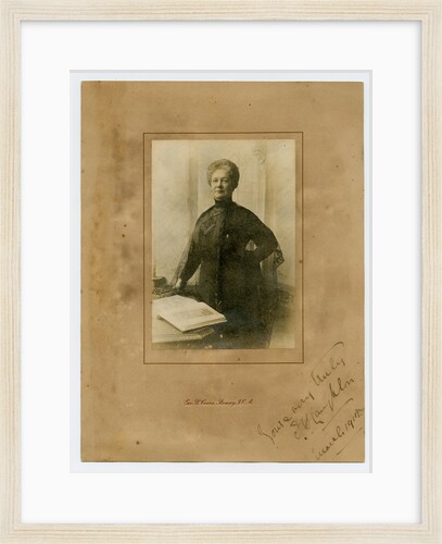 Mrs Laughton - framed portrait by George Bellett Cowen