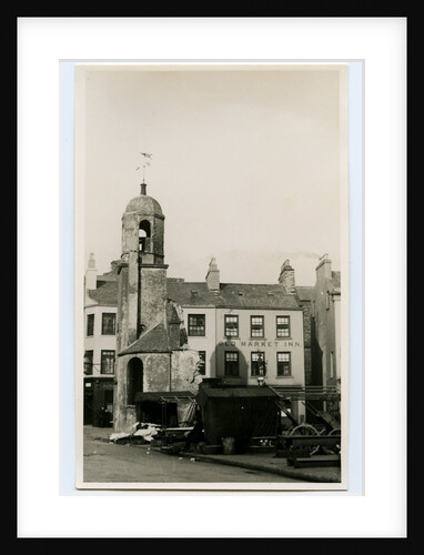 Old St Matthew's church during demolition, Douglas by John James Frowde