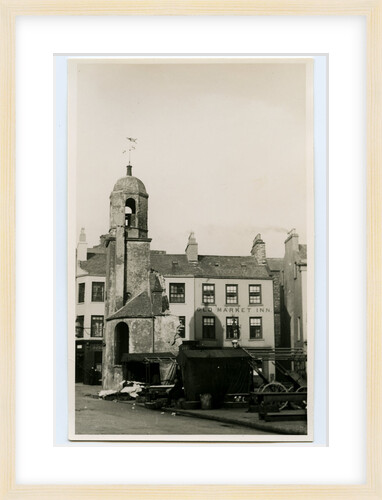 Old St Matthew's church during demolition, Douglas by John James Frowde
