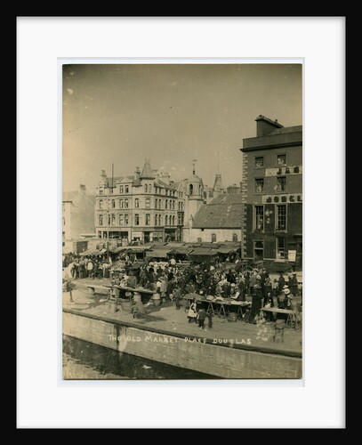 The old market place, Douglas by Anonymous