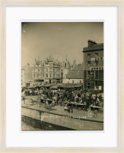 The old market place, Douglas by Anonymous