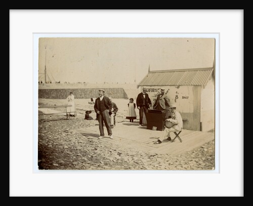 Performing musicians on Ramsey shore by Thomas Horsfell Midwood
