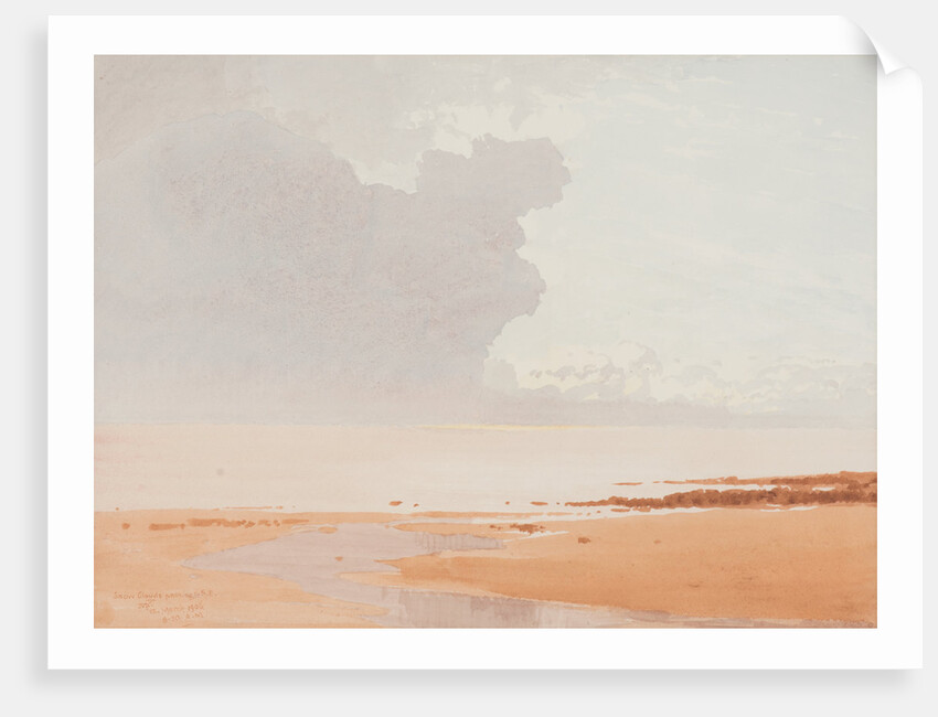 Snow cloud passing to south east by John Miller Nicholson