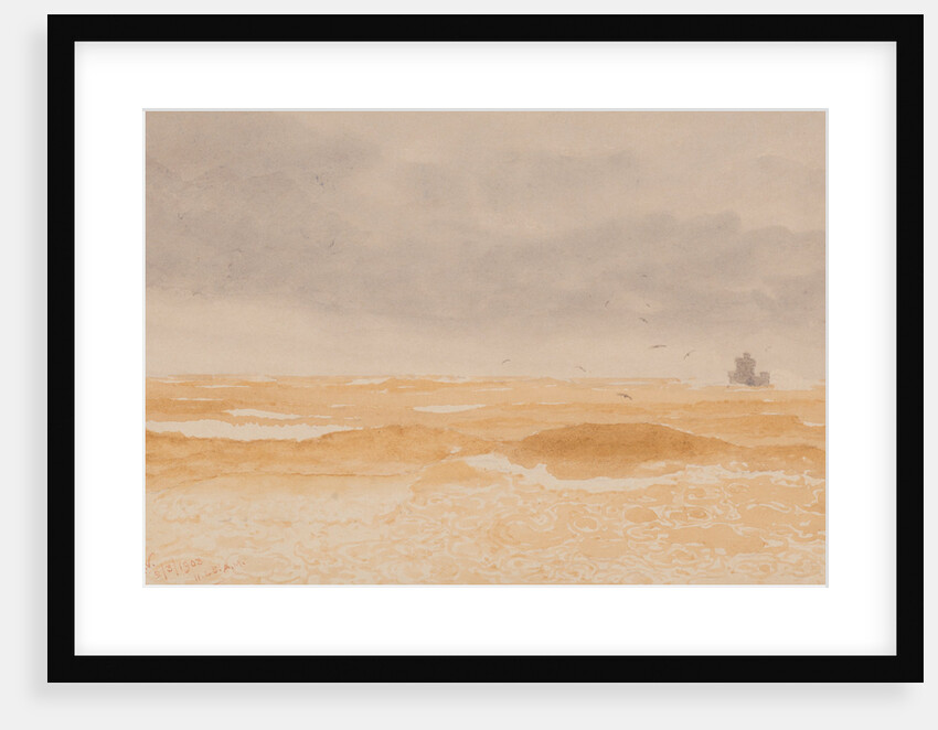 A wintery sea, Douglas by John Miller Nicholson