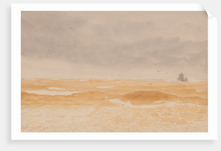 A wintery sea, Douglas by John Miller Nicholson