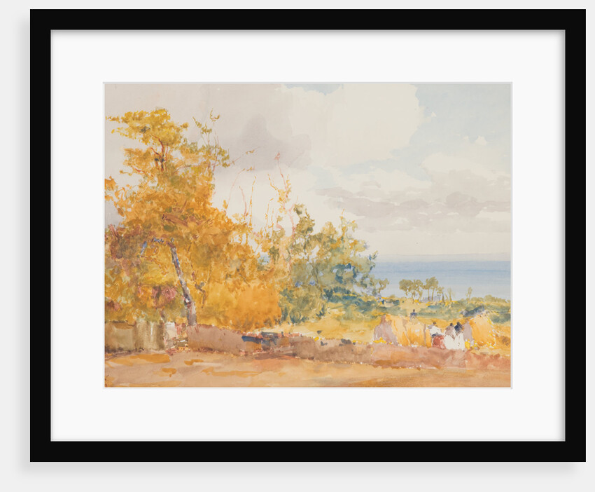Harvest scene, Governors Road, Onchan by John Miller Nicholson
