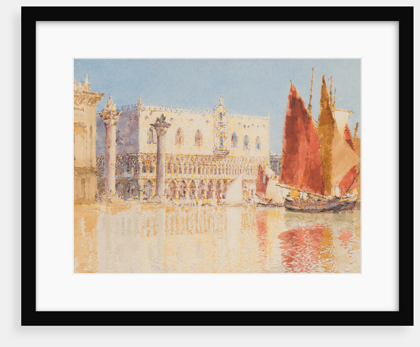The Doge's Palace and fruit stalls by John Miller Nicholson