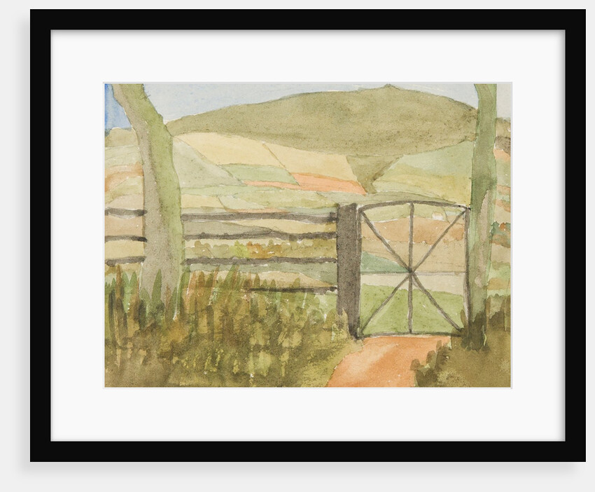 Manx Landscape with gate by Georgina Gore Currie