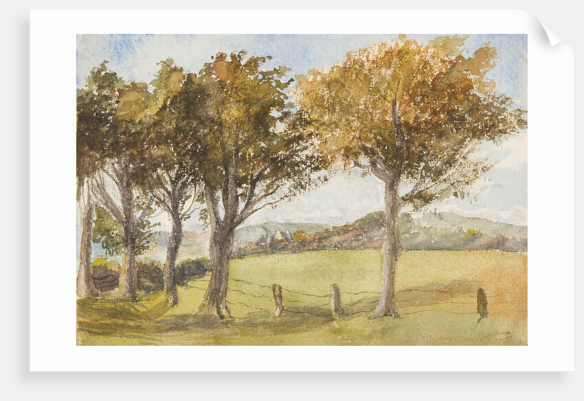 Manx Landscape with trees by Georgina Gore Currie