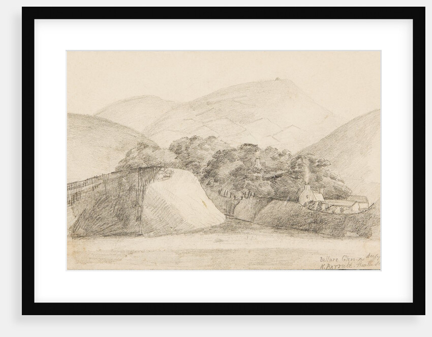 Ballure Glen and North Barrule from the sea by Lucy Emma Lynam