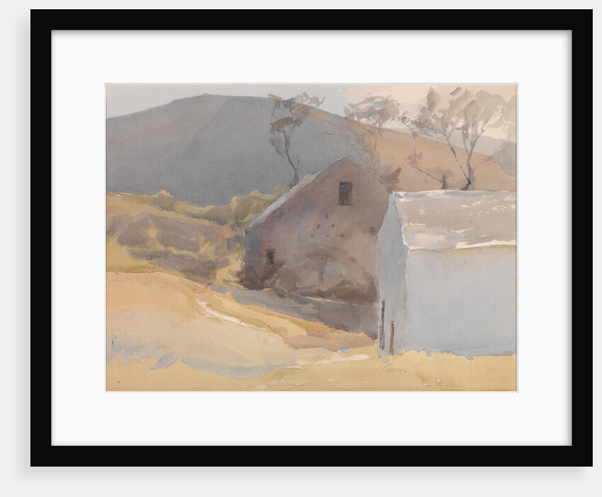 Watermill with Hills Beyond by Archibald Knox