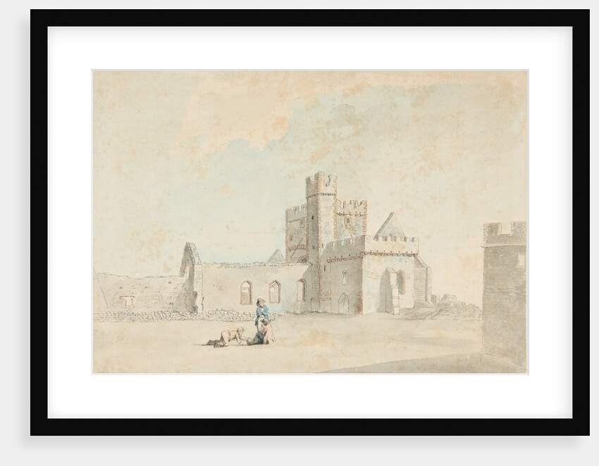 St Germain's Church, Peel Castle in the Isle of Man by Francis Grose