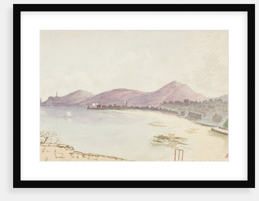 Douglas town and bay from the Ramsey Road by Henry Read Wellbye