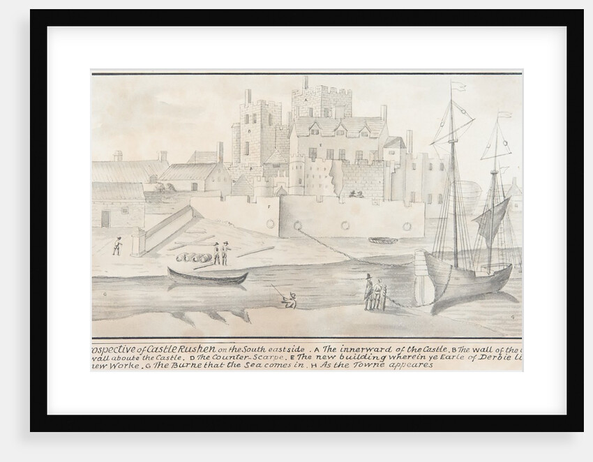 The Prospective of Castle Rushen by Daniel King