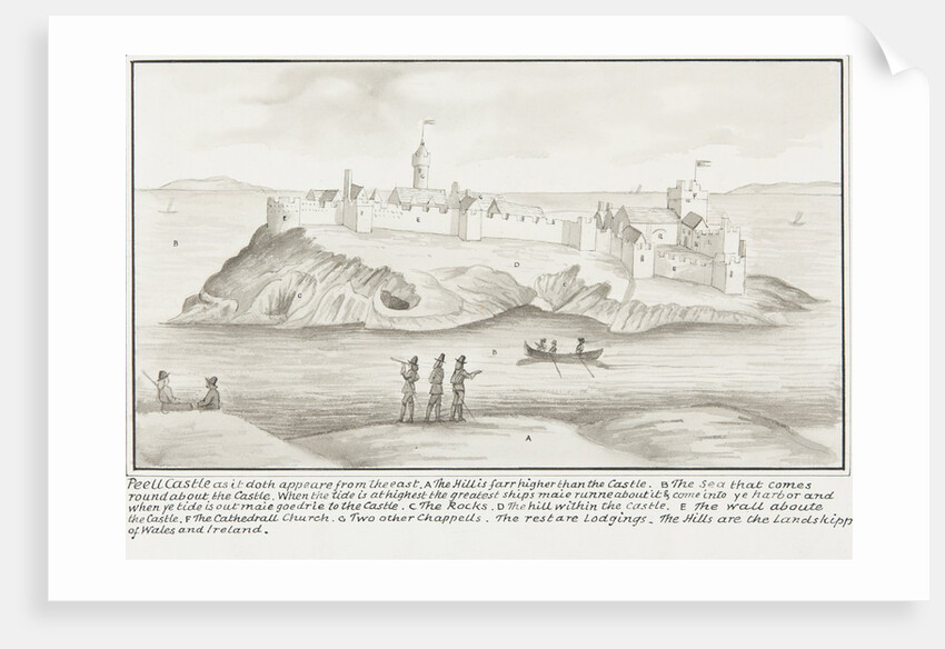 Peel Castle as it doth appeare from the east by Daniel King