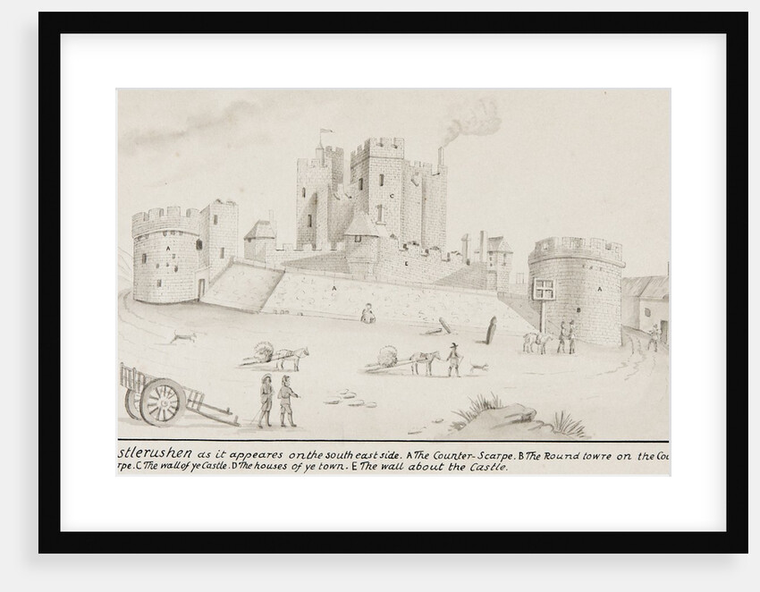 Castle Rushen as it appeares on the south east side by Daniel King