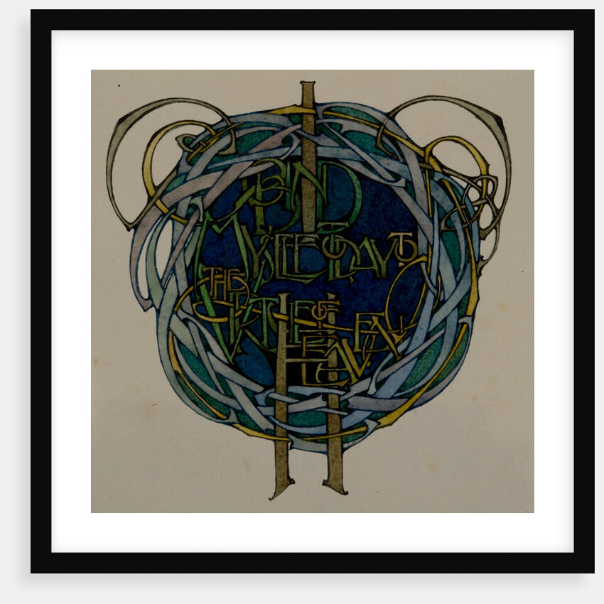I bind myself today to the virtue of heaven, The Deer's Cry (St Patrick's Hymn) by Archibald Knox