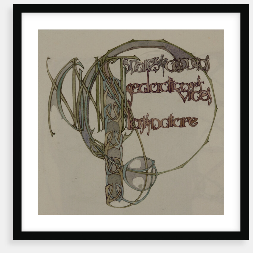 Against snares of demons Against seductions of vices Against lust of nature, The Deer's Cry (St Patrick's Hymn) by Archibald Knox