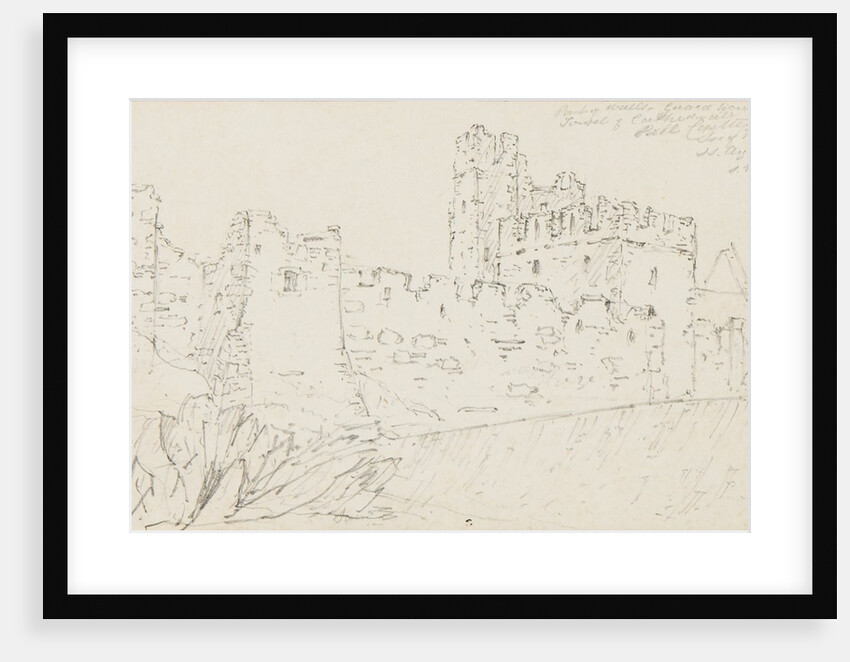Part of Halls and Guard House, Tower and Cathedral, Isle of Man by S. Staples