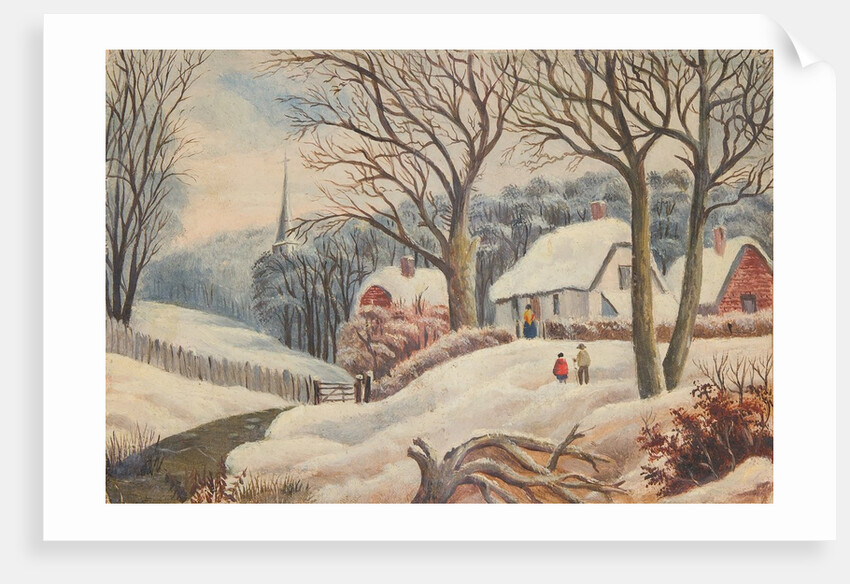 Snow scene, Isle of Man by Unknown