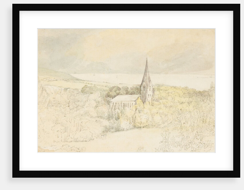 View of Onchan Church, Isle of Man by Wallis