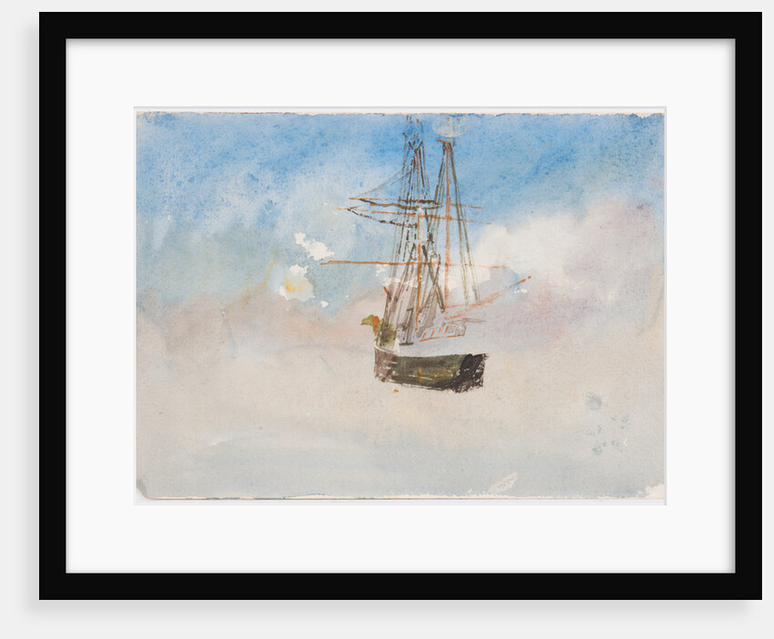 Unfinished coastal scene by John Miller Nicholson