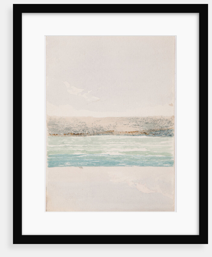 Turquoise sea and wet beach by John Miller Nicholson