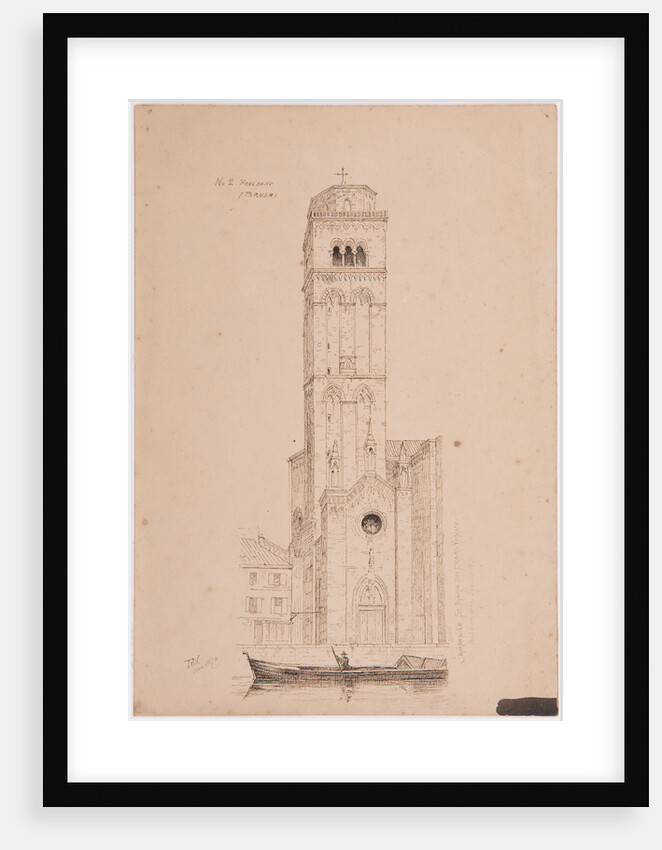 Campanile St Maria Dei Frari, Venice by John Miller Nicholson