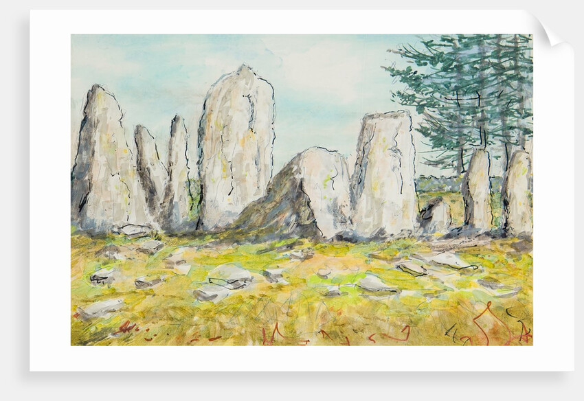 Cashtal yn Ard forecourt, Cornaa by Harold H. Cresswell