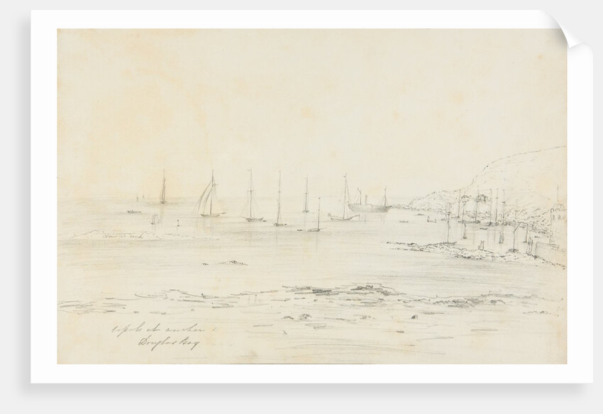 Vessels at anchor, Douglas Bay by Unknown