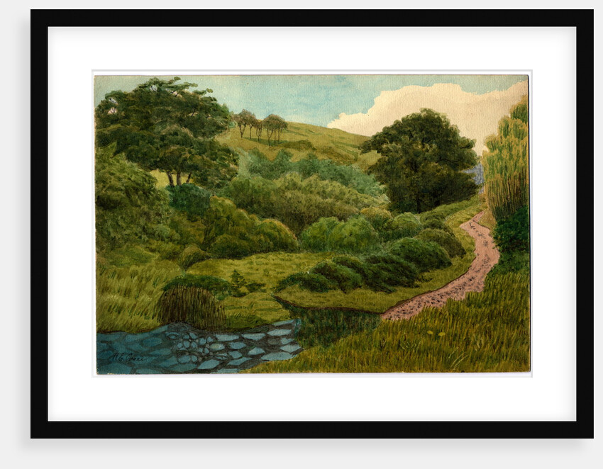 Watery Road Between The Hibernian and Ballabarna by Robert Evans Creer