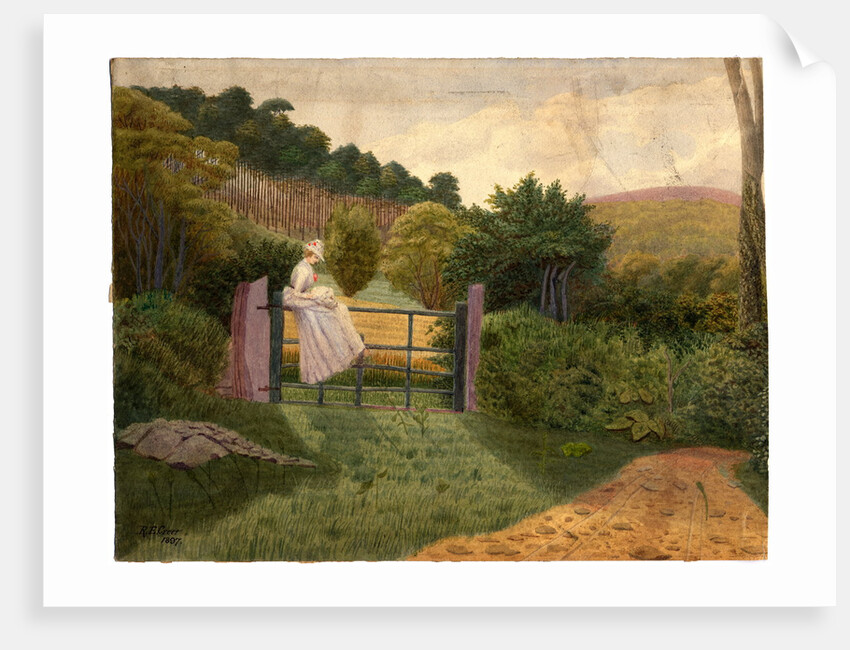 Behind Claughbane House by Robert Evans Creer