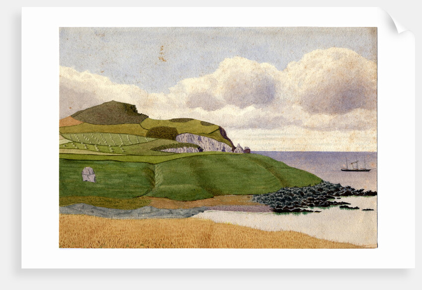Maughold Head and Church by Robert Evans Creer
