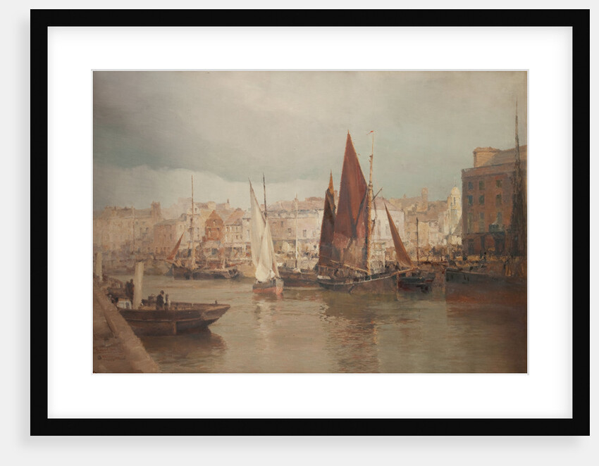 The North Quay with old St Matthew's by John Miller Nicholson
