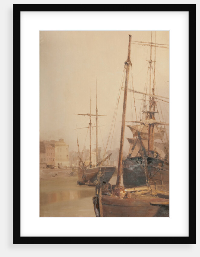 Douglas harbour by John Miller Nicholson
