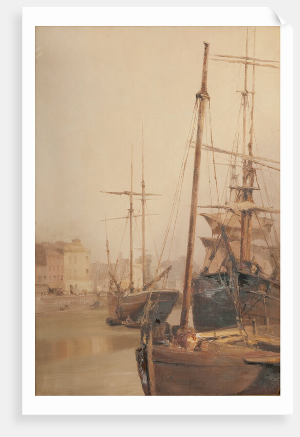 Douglas harbour by John Miller Nicholson