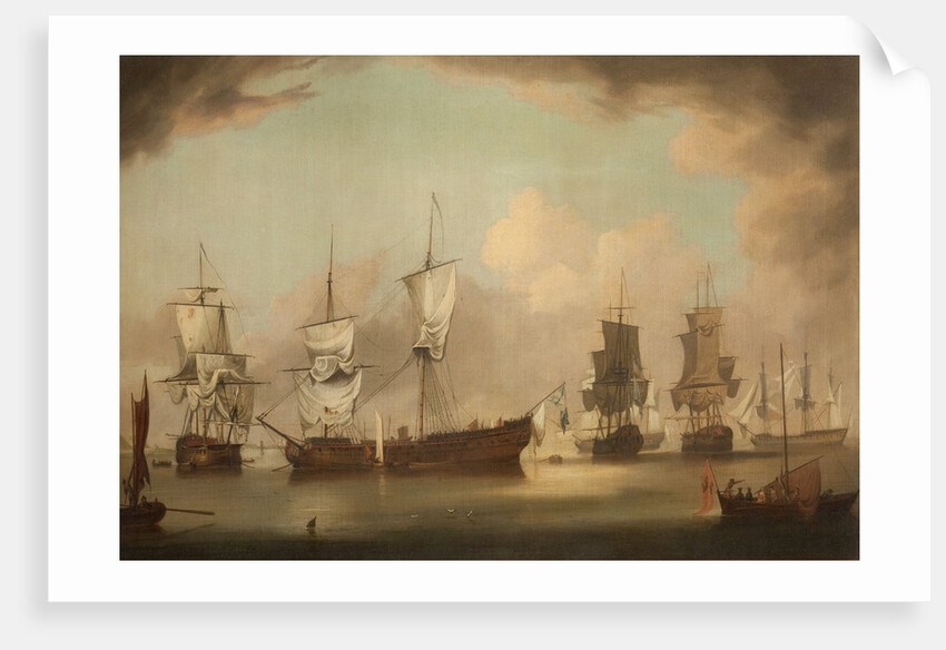 The Squadrons of Thurot and Elliot in Ramsey Bay by Wright