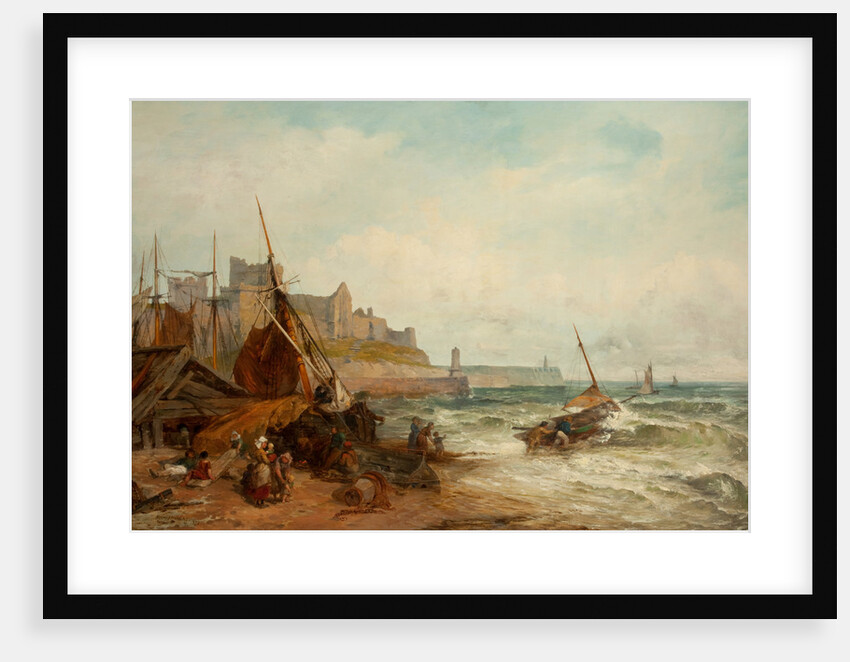 Peel Castle and Shore by Henry James Holding