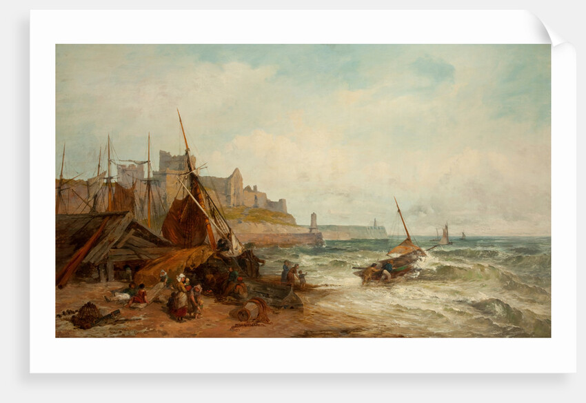 Peel Castle and Shore by Henry James Holding