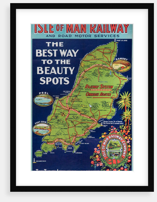 Isle of Man Railway and Road Services ‘The Best Way to the Beauty Spots' by Unknown
