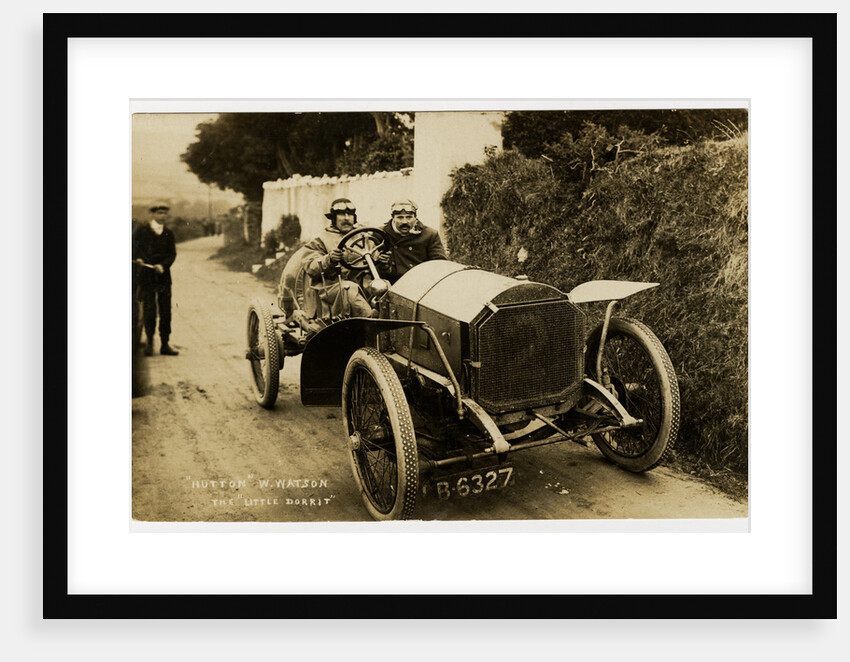 W. Watson, winner of 1908 Tourist Trophy motorcar race by Anonymous