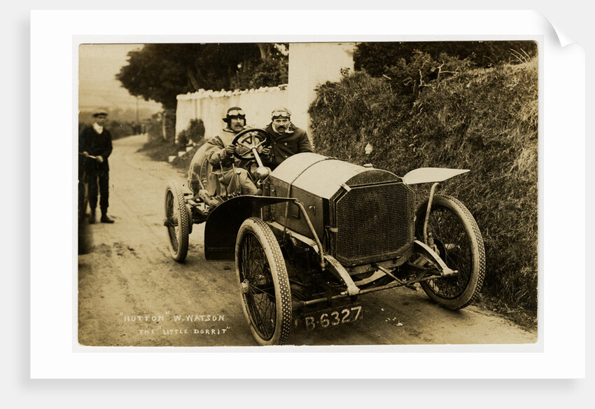 W. Watson, winner of 1908 Tourist Trophy motorcar race by Anonymous