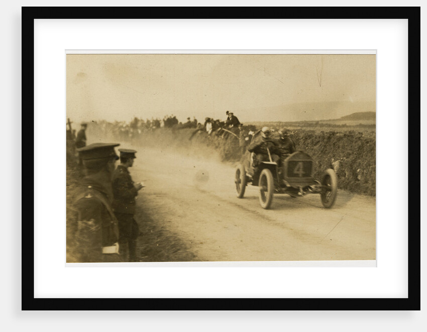Algernon Lee Guinness in a Darracq, 1908 Tourist Trophy motorcar race by Anonymous