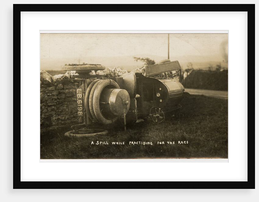 1908 Tourist Trophy motorcar crash by Anonymous